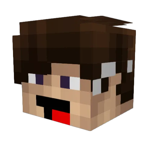 ChefkochCemo Minecraft avatar head, 3D render
