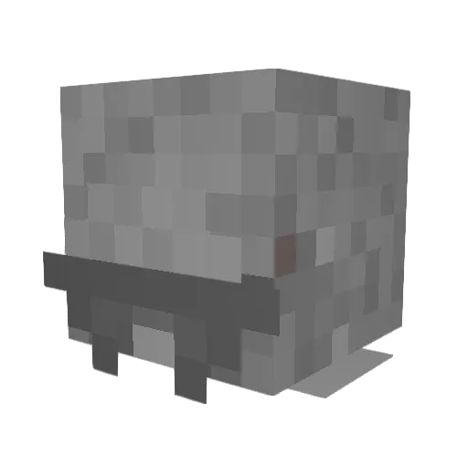 Chegg5172 Minecraft avatar head, 3D render