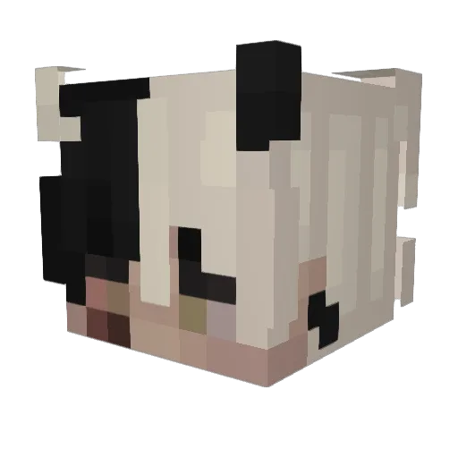 Cheh Minecraft avatar head, 3D render