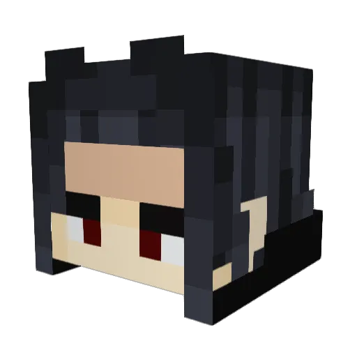 Cheikh Minecraft avatar head, 3D render