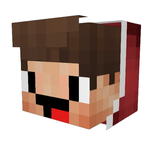 Cheiscool987 Minecraft avatar head, 3D render