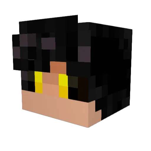 Cheiss Minecraft avatar head, 3D render