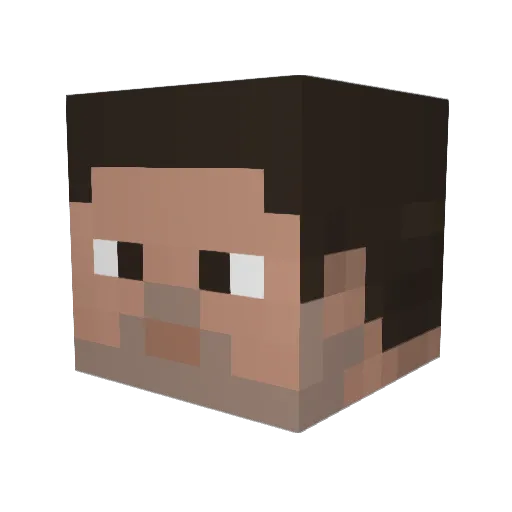 ChejitoX Minecraft avatar head, 3D render