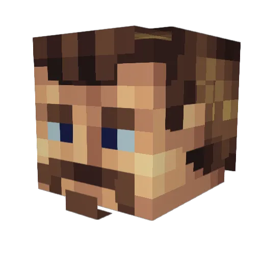 Chekaviahr Minecraft avatar head, 3D render