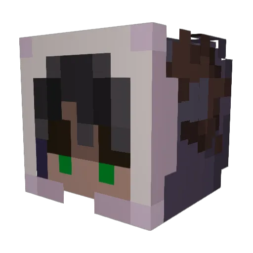 Chekov69 Minecraft avatar head, 3D render