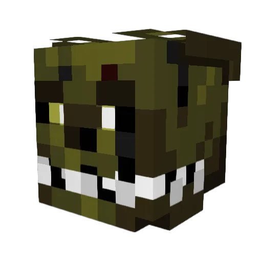 Cheleche444 Minecraft avatar head, 3D render