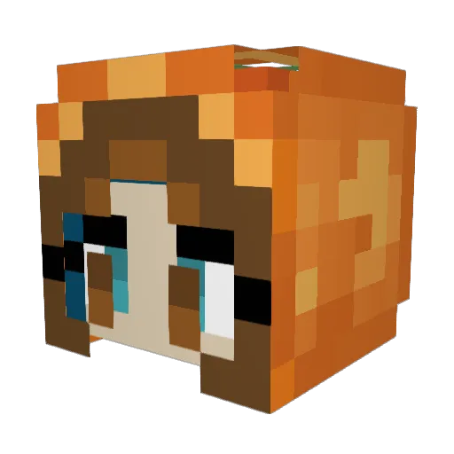 Chellandra Minecraft avatar head, 3D render