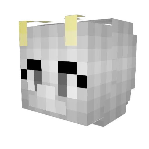 ChelleIsinHe11 Minecraft avatar head, 3D render