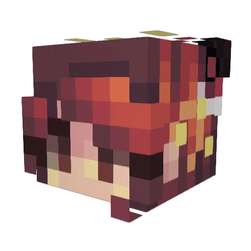Chelonida806 Minecraft avatar head, 3D render