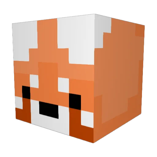 Chelsawah Minecraft avatar head, 3D render