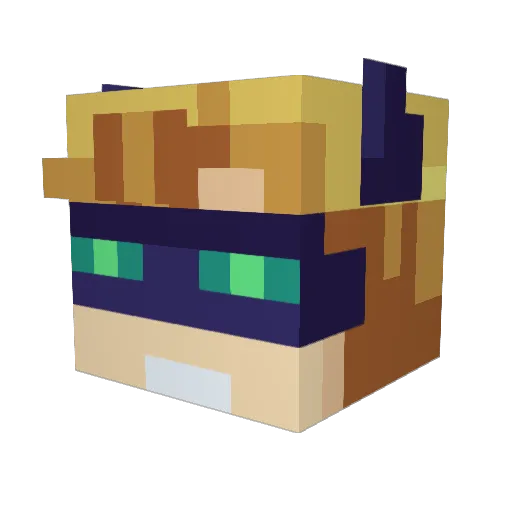 ChelseaBeth24 Minecraft avatar head, 3D render