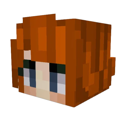 Chelsea_115 Minecraft avatar head, 3D render