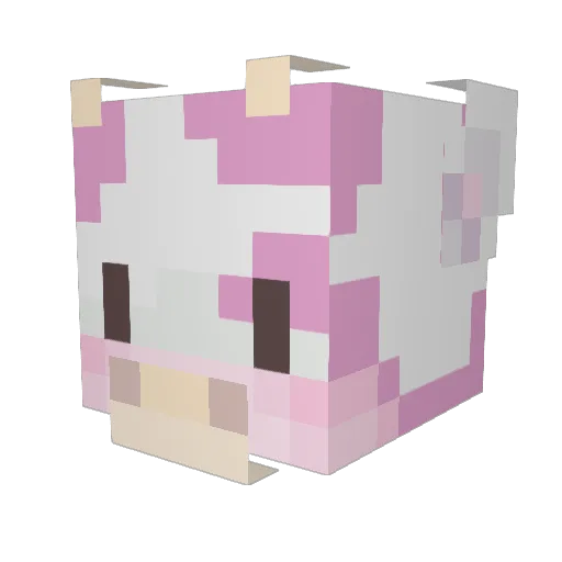 Chelsealealea Minecraft avatar head, 3D render