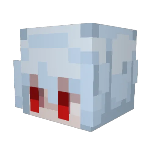 ChelseyCat Minecraft avatar head, 3D render