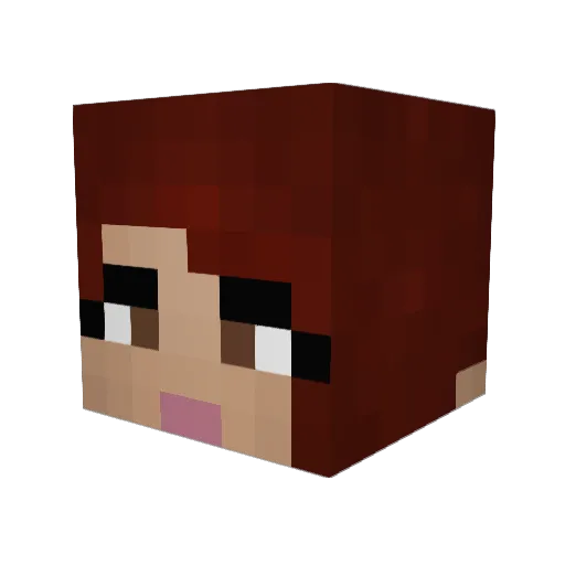 ChelseyLynn94 Minecraft avatar head, 3D render