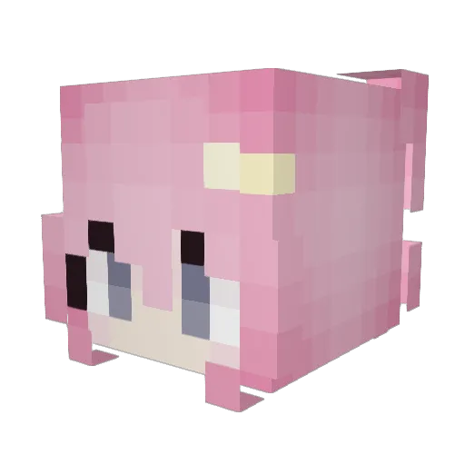 Chelsin Minecraft avatar head, 3D render
