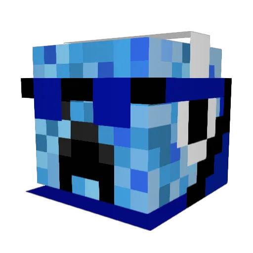Chem_E Minecraft avatar head, 3D render
