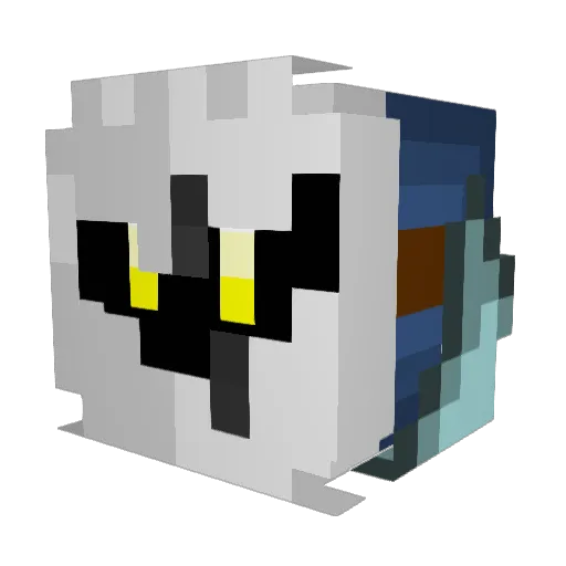 Cheman221 Minecraft avatar head, 3D render