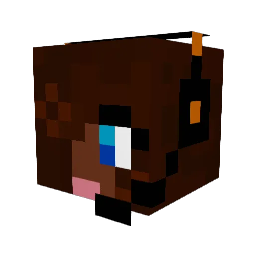 ChemereGamer Minecraft avatar head, 3D render