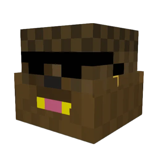 ChemicalDonut Minecraft avatar head, 3D render