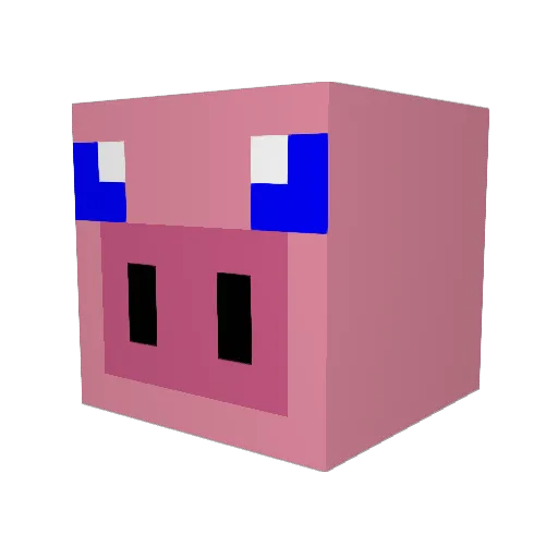 ChemicalFlash Minecraft avatar head, 3D render
