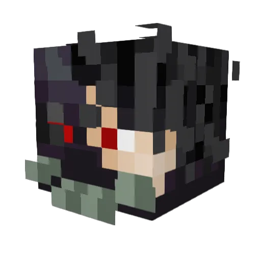 ChemicalWaste Minecraft avatar head, 3D render