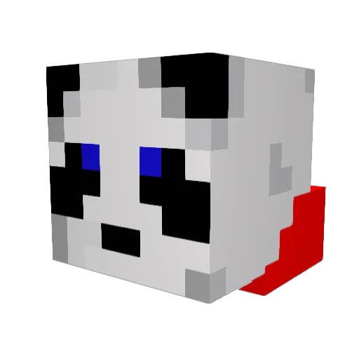 Chemical_Pixel Minecraft avatar head, 3D render