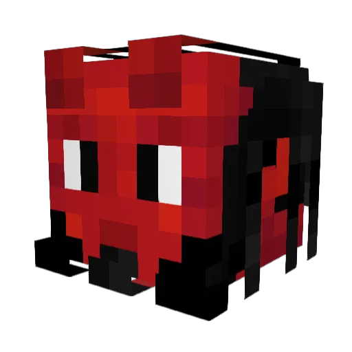 Chemicalfae Minecraft avatar head, 3D render