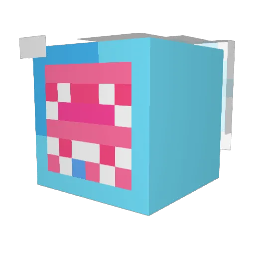 Chemiclast Minecraft avatar head, 3D render