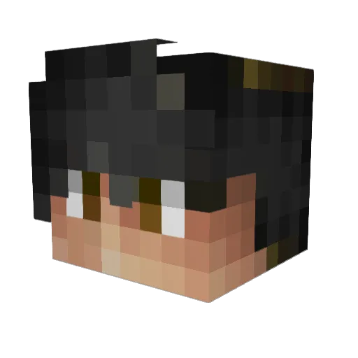 ChemistPerfect Minecraft avatar head, 3D render