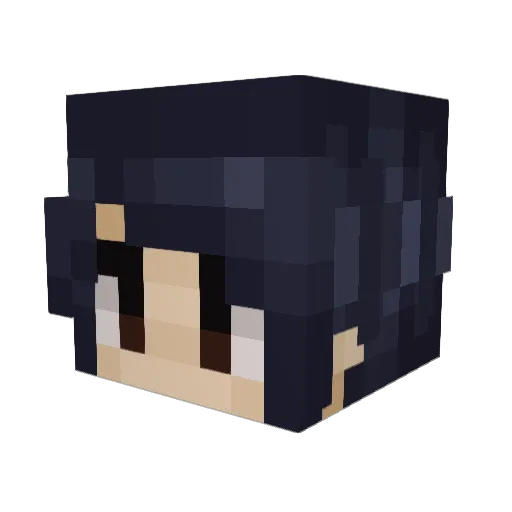 ChemistryProf Minecraft avatar head, 3D render