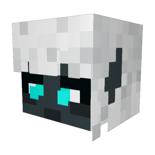 Chemlak Minecraft avatar head, 3D render