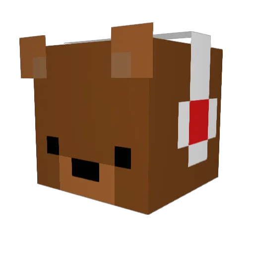 Chen4012 Minecraft avatar head, 3D render