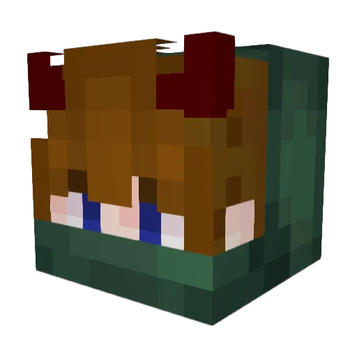 ChenGoHonk Minecraft avatar head, 3D render