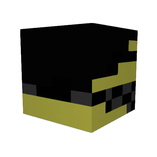 ChenMuDe Minecraft avatar head, 3D render