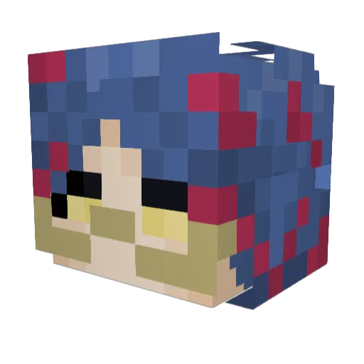ChenSha0421 Minecraft avatar head, 3D render