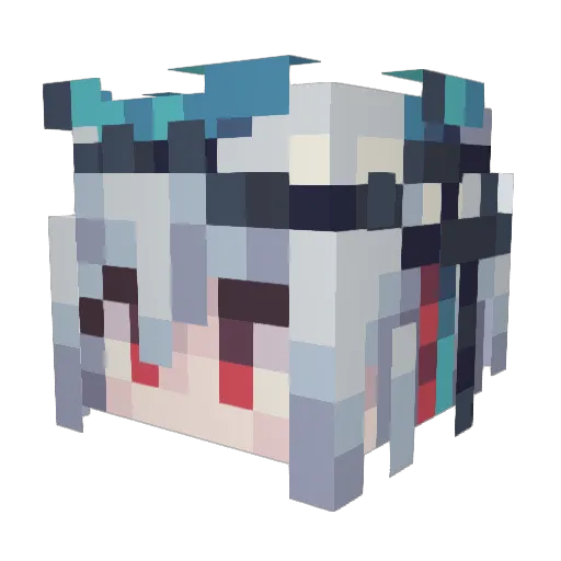 ChenXi0429 Minecraft avatar head, 3D render
