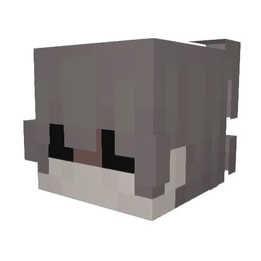 ChenZAI Minecraft avatar head, 3D render