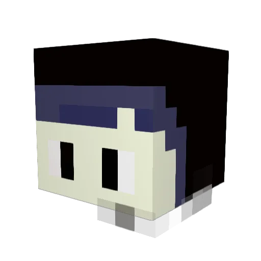 Chen_Jun Minecraft avatar head, 3D render