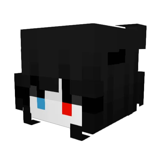 Chen_Lemon Minecraft avatar head, 3D render