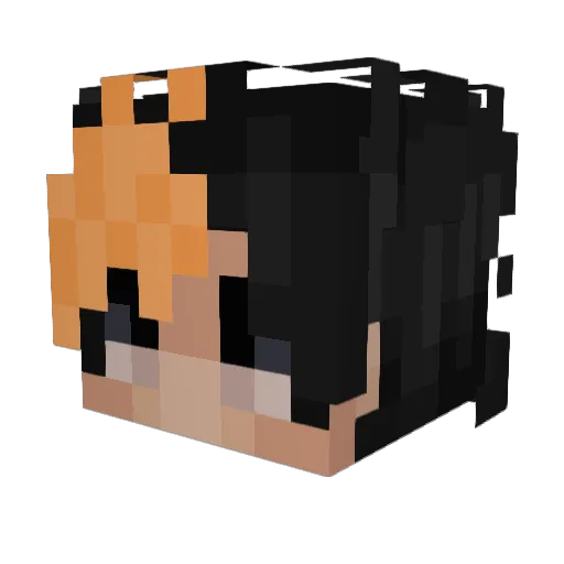 Chen_Zack Minecraft avatar head, 3D render