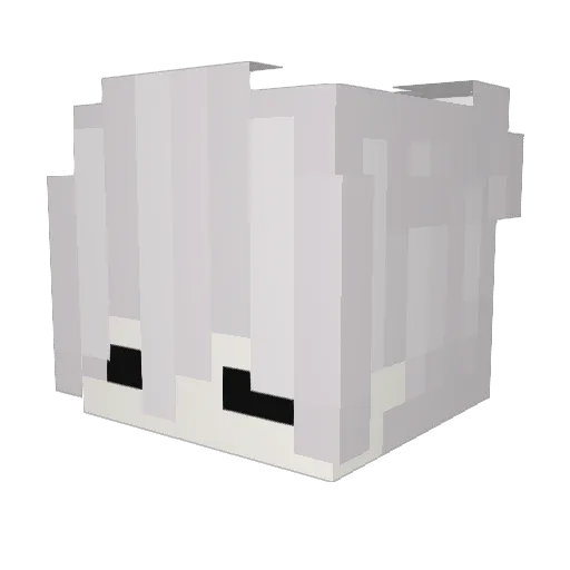 Chen___A Minecraft avatar head, 3D render