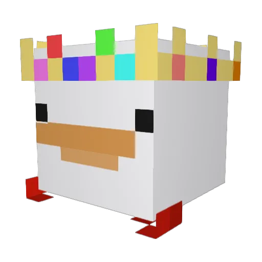 Chen_salmon Minecraft avatar head, 3D render