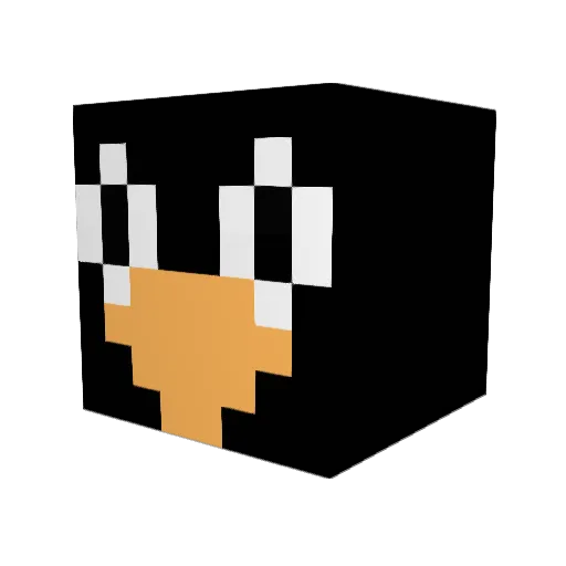 Chencholein Minecraft avatar head, 3D render