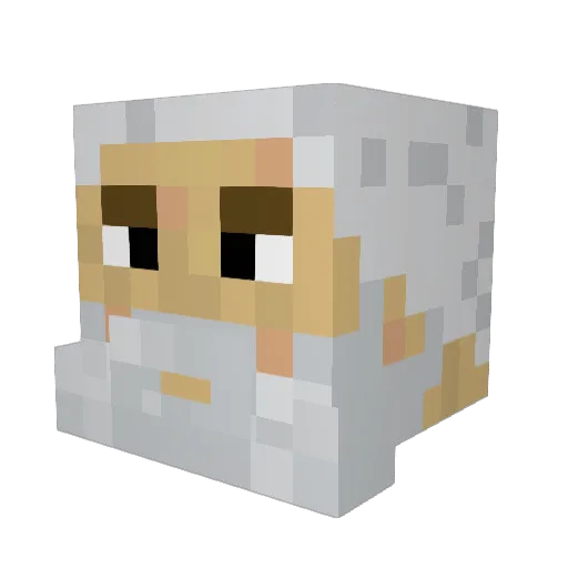 Chendies Minecraft avatar head, 3D render