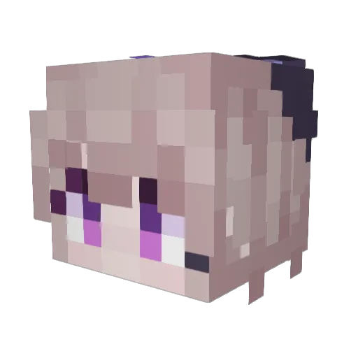 ChenfengHu Minecraft avatar head, 3D render