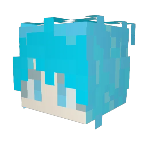 ChengEAT Minecraft avatar head, 3D render