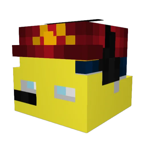 ChengEnp Minecraft avatar head, 3D render