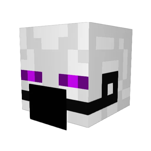 ChengLM Minecraft avatar head, 3D render