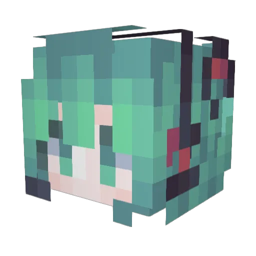 ChengYuYing Minecraft avatar head, 3D render